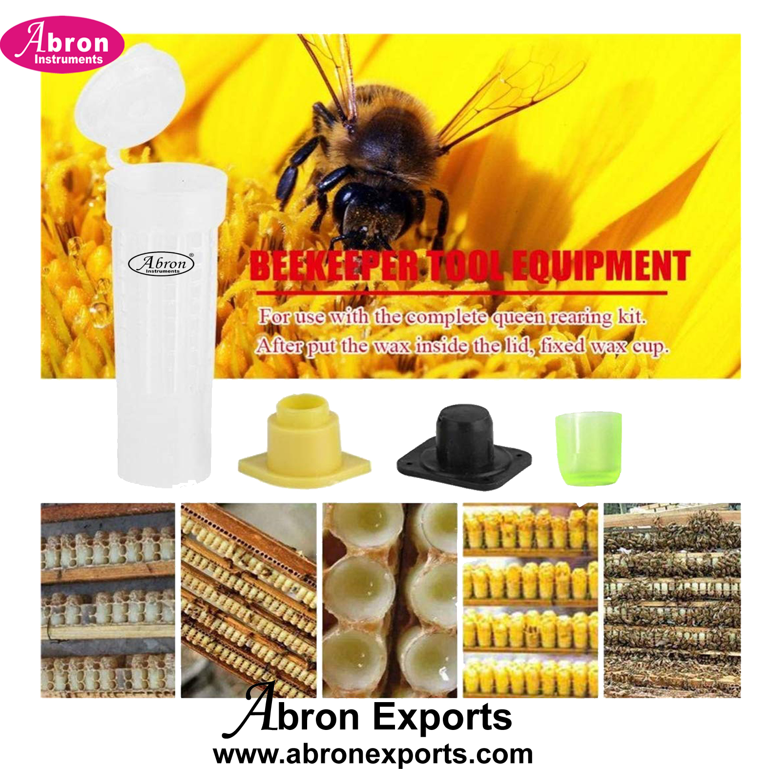 Insect Rearing Cups Honey Bee Rearing Cups 20pc Beekeeping Queen Bee Roller Cage Insects ...