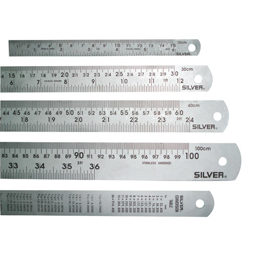 Steel Scale Measuring Scale for lab SS Stainless steel 60cm 24inch long ...