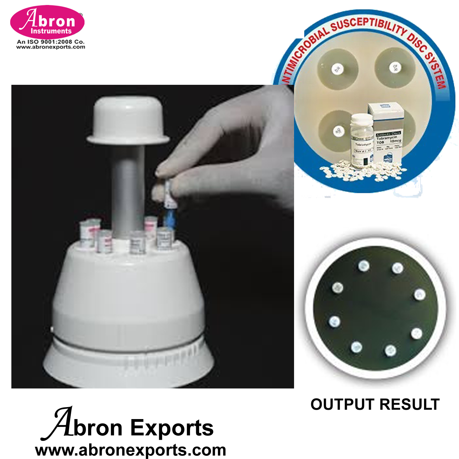 Disc Dispenser for 6 antibiotics for testing ability to dispense ...