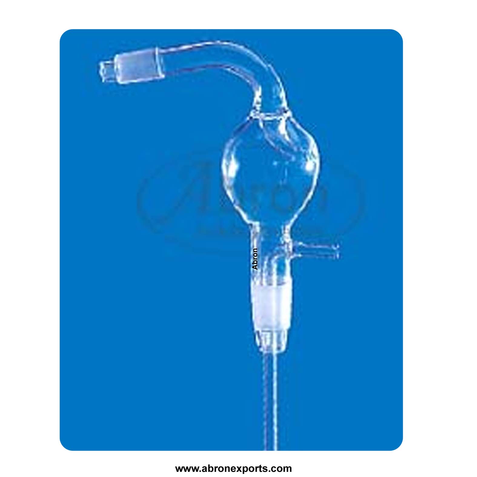 Bend With Vacuum Connection Bulb Borosilicate Glass Abrosil Abron AC ...