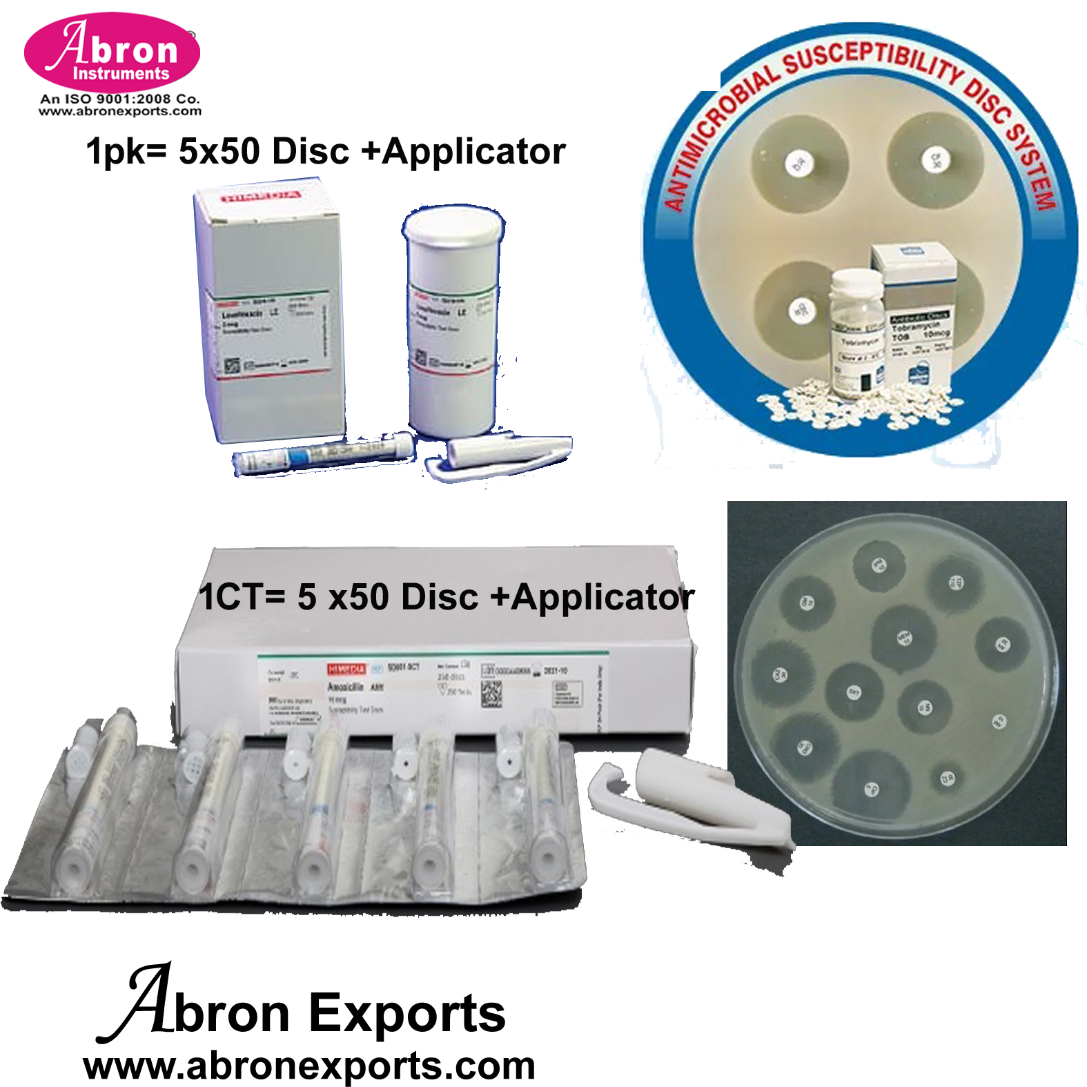 Lab Disk Antibiotics Disc 1 Discs In One Type for testing Sterile Different ...